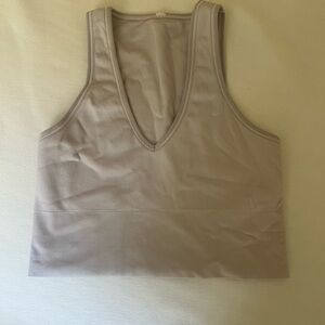 Athleta Ribbed Sports Bra in White
